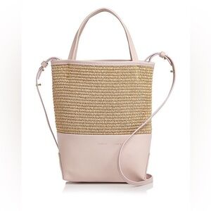 Alice D. Milano small Raffia and Leather Crossbody Bag